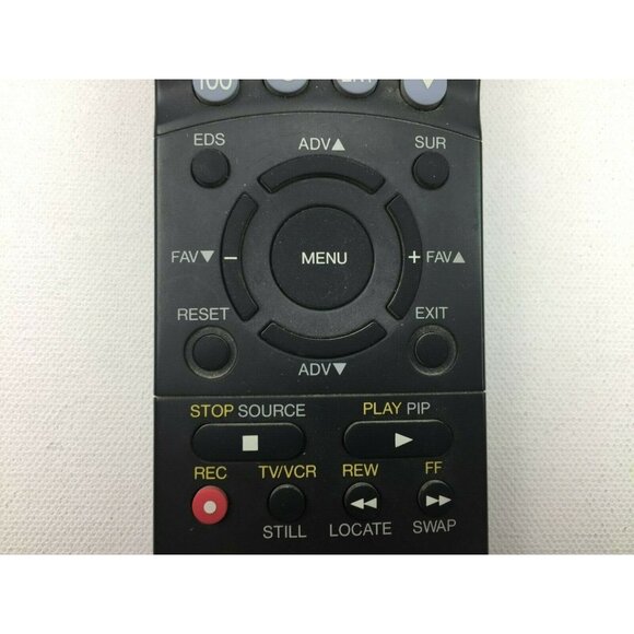 Toshiba CT-9854 Remote Control Black Classic TV/VCR Remote Red Power Button - Picture 3 of 12